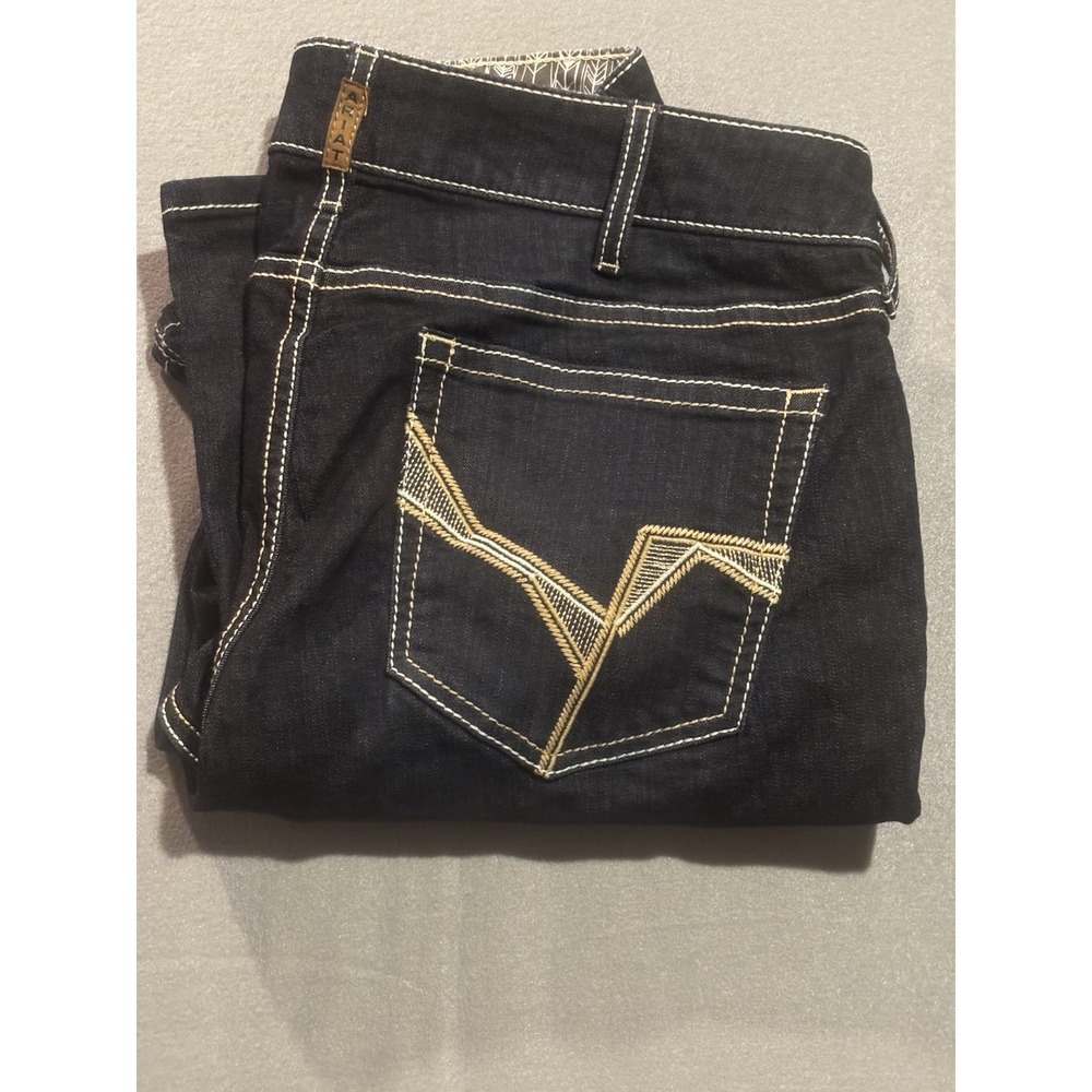 Ariat REAL Jeans Women's 18 WL Boot Cut Rodeo Dark Wash Cowgirl Denim